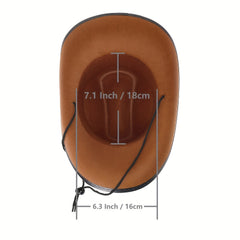 Pink Brown Cowboy Hat Dress Up Costume Clothes Pretend Play Party Favors