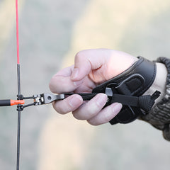 Adjustable Archery Compound Bow Release Aid Trigger w/ Buckle Strap