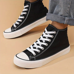 Men's High Top Skate Shoes Non Slip Casual Sneakers for Outdoor Activities