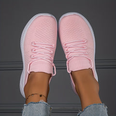 Women's Breathable Lace-up Sneakers Non-slip Running Shoes
