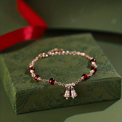 Christmas Bell Pendant Bracelet for Girls Kids