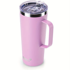 Mollcity 24oz Coffee Tumbler Insulated Mug Double Wall 304 Stainless Steel