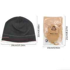 Warm Thermal Fleece Beanie Hat for Winter Outdoor Activities