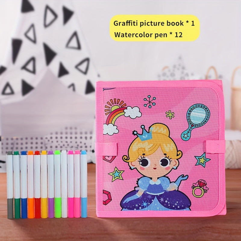 Portable Kids Drawing Book, Erasable, Smudge-Free