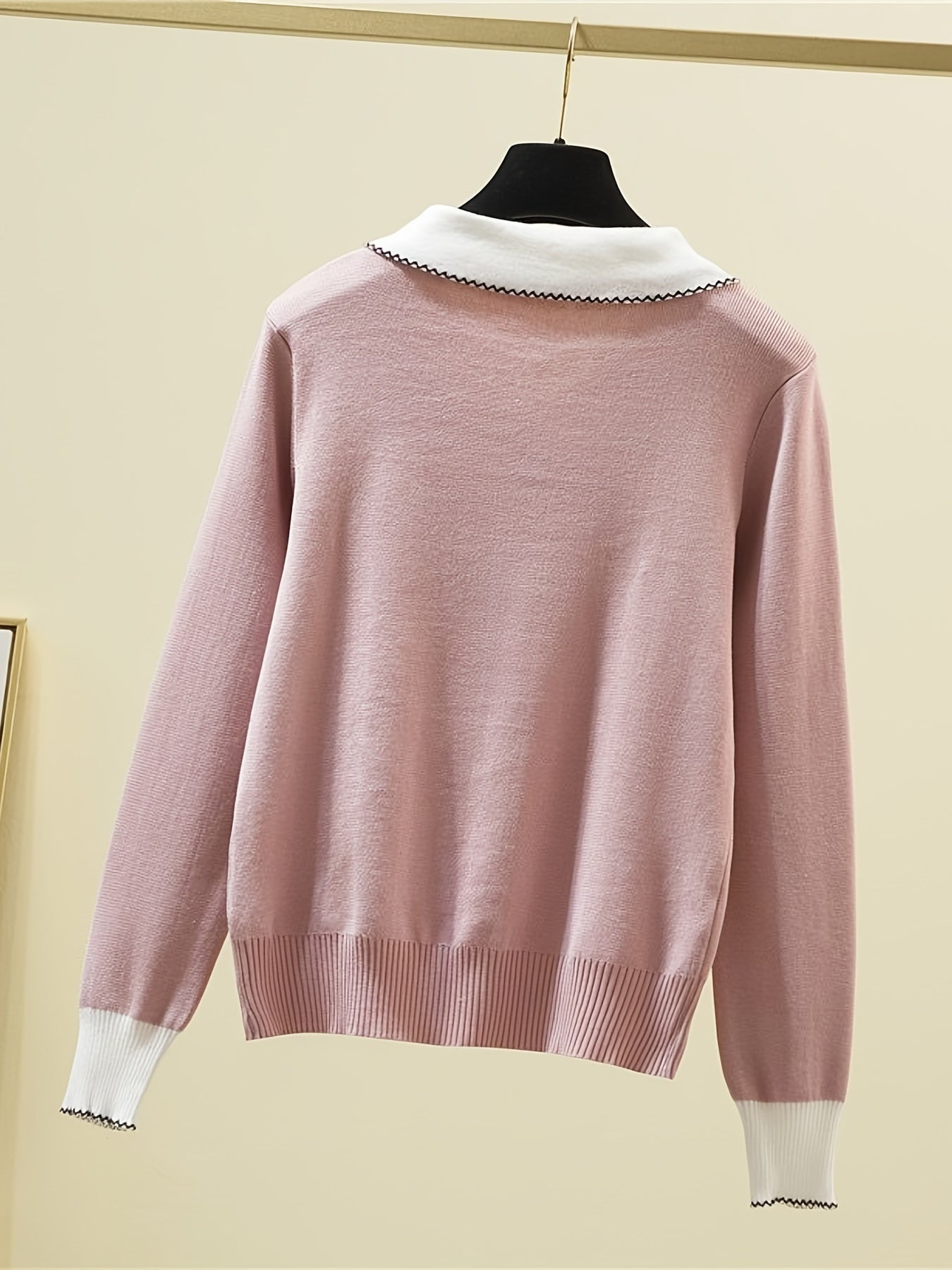 Long Sleeve Collar Sweater for Women