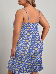 Retro Floral Print Cami Sleep Dress