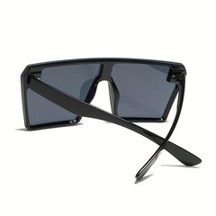 Men's Large Frame Sunglasses Colorful One-piece Casual Eyewear