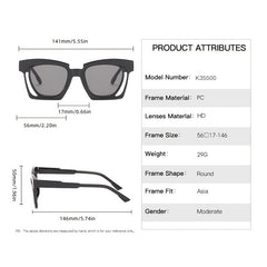 Vintage Small Square Sunglasses Men's Gradient Eyewear UV400