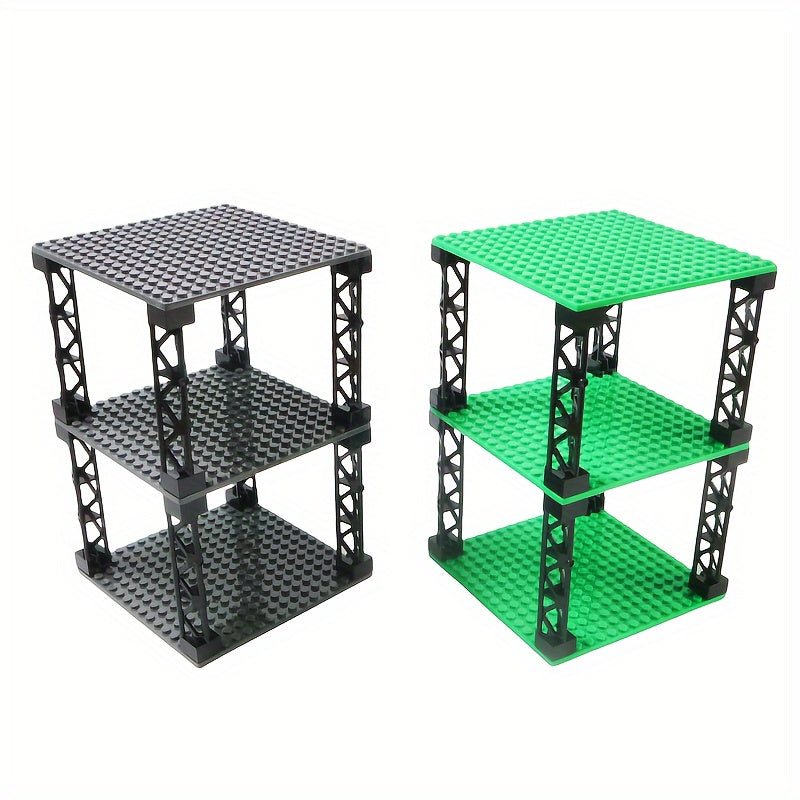 3pcs Double Sided Baseplates Building Blocks for City Building Toy