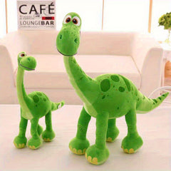 Soft Green Dinosaur Plush Toy with Expressive Eyes Animal Stuffed Toy