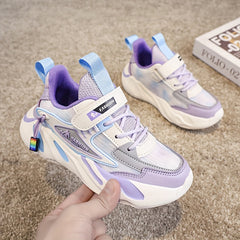 Girls' Chunky Soft Sole Sneakers Comfy Non Slip Casual Shoes