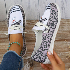 Christmas Snowman Pattern Flat Shoes Lightweight And Comfortable