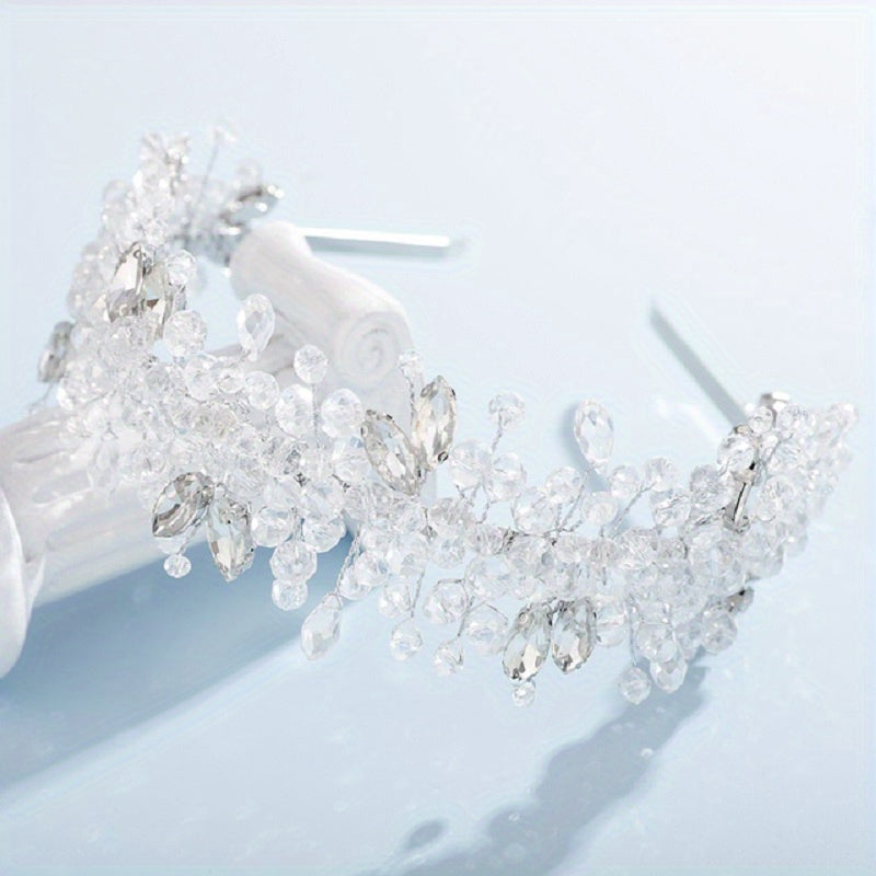 Baroque Multicolor Rhinestone Crystal Hairband Bridal Hair Hoop
