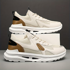 Men's Minimalist Faux Leather Sneakers Spring/Summer