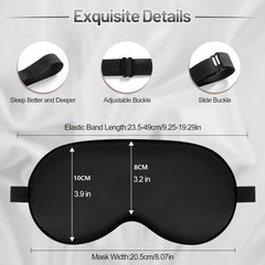 2pcs Blackout Soft Sleep Eye Mask Comfy Blindfold for Travel Nap Rest