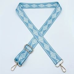 Geometric Pattern Bag Strap Wide Adjustable Shoulder Bag Strap Replacement