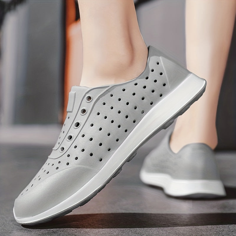 Women's Hollow Out Flat Sandals Slip On Low Top Casual Beach Sandals