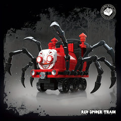 262pcs Red Spider Train Assembly Toy Kids Educational Gift