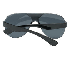 Y2K One Piece Sunglasses Futuristic Mirror Lens Shield Glasses UV400