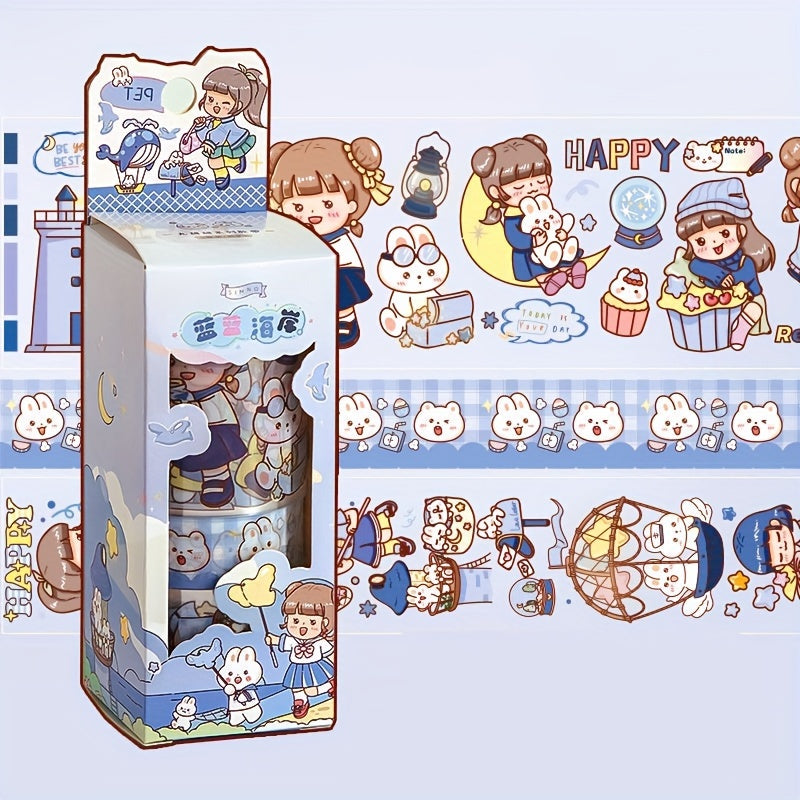 Heart Journal Sticker Tapes Transparent DIY Decorative Stickers