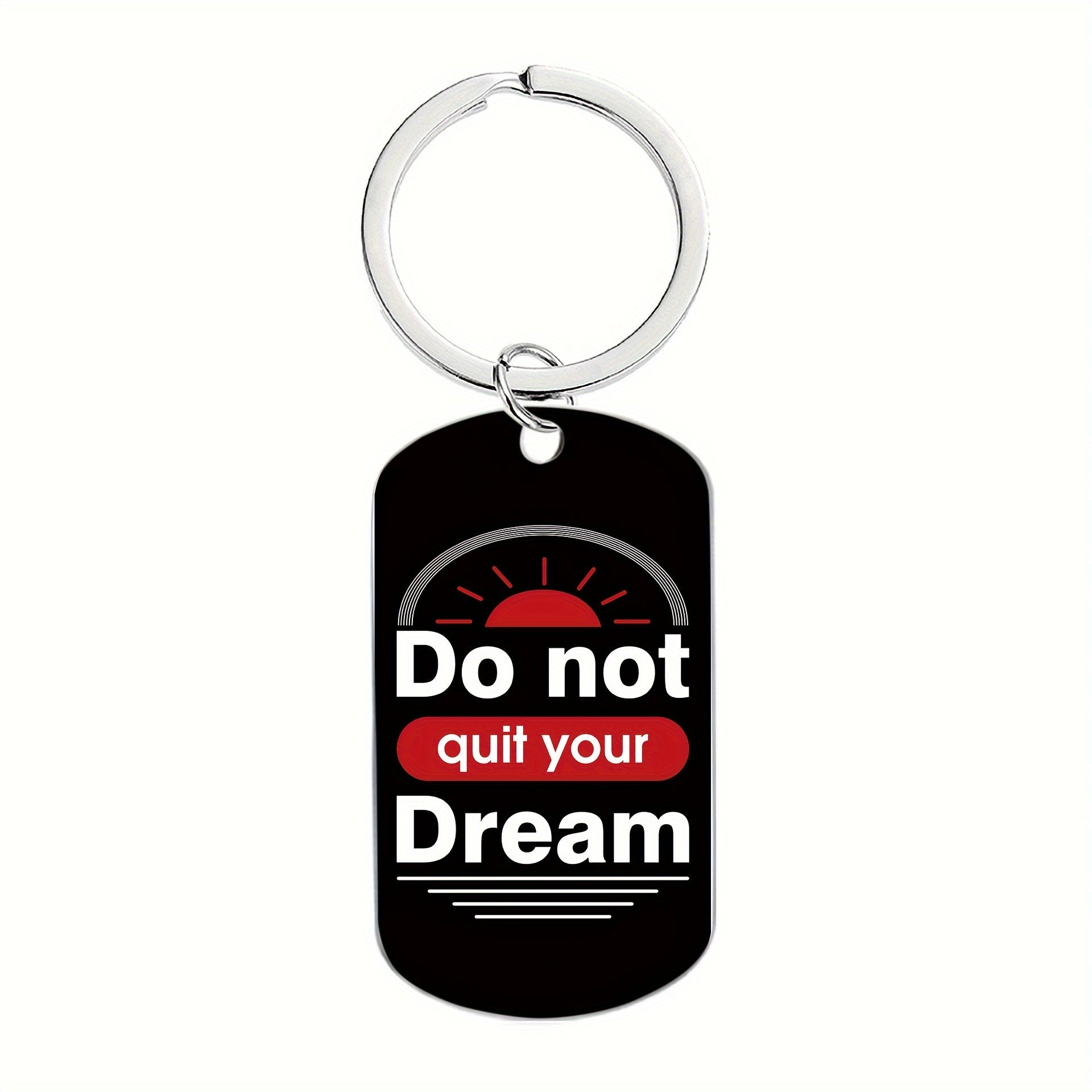 Engraved Metal Key Chain Inspirational Gift for Friends Family Colleagues