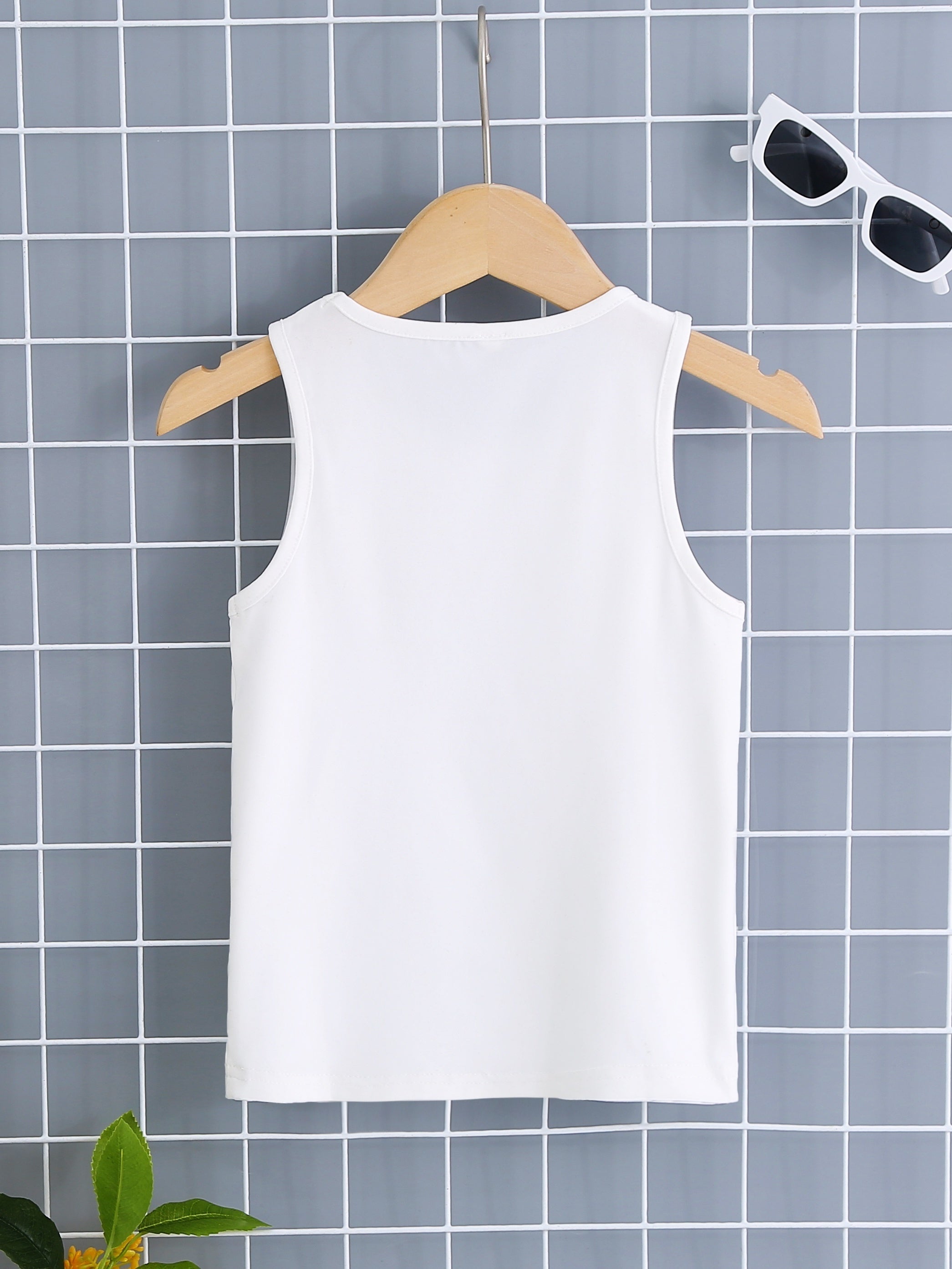 Girl's Stretchy Tank Top Soft Undershirt