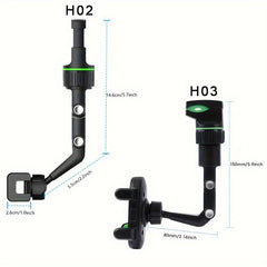 360 Degree Car Phone Holder Rearview Mirror Seat Hanging Clip Bracket