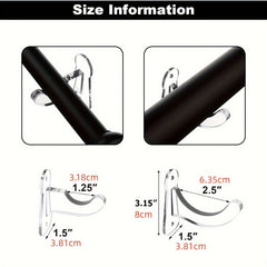 2pcs Acrylic Baseball Bat Holder Wall Mount Display Rack Transparent Softball