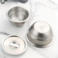 304 Stainless Steel Egg Steaming Bowl for Camping & Picnics