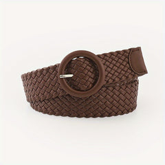 Candy Round Buckle Belt Women Casual Wide Belts Stylish Pants
