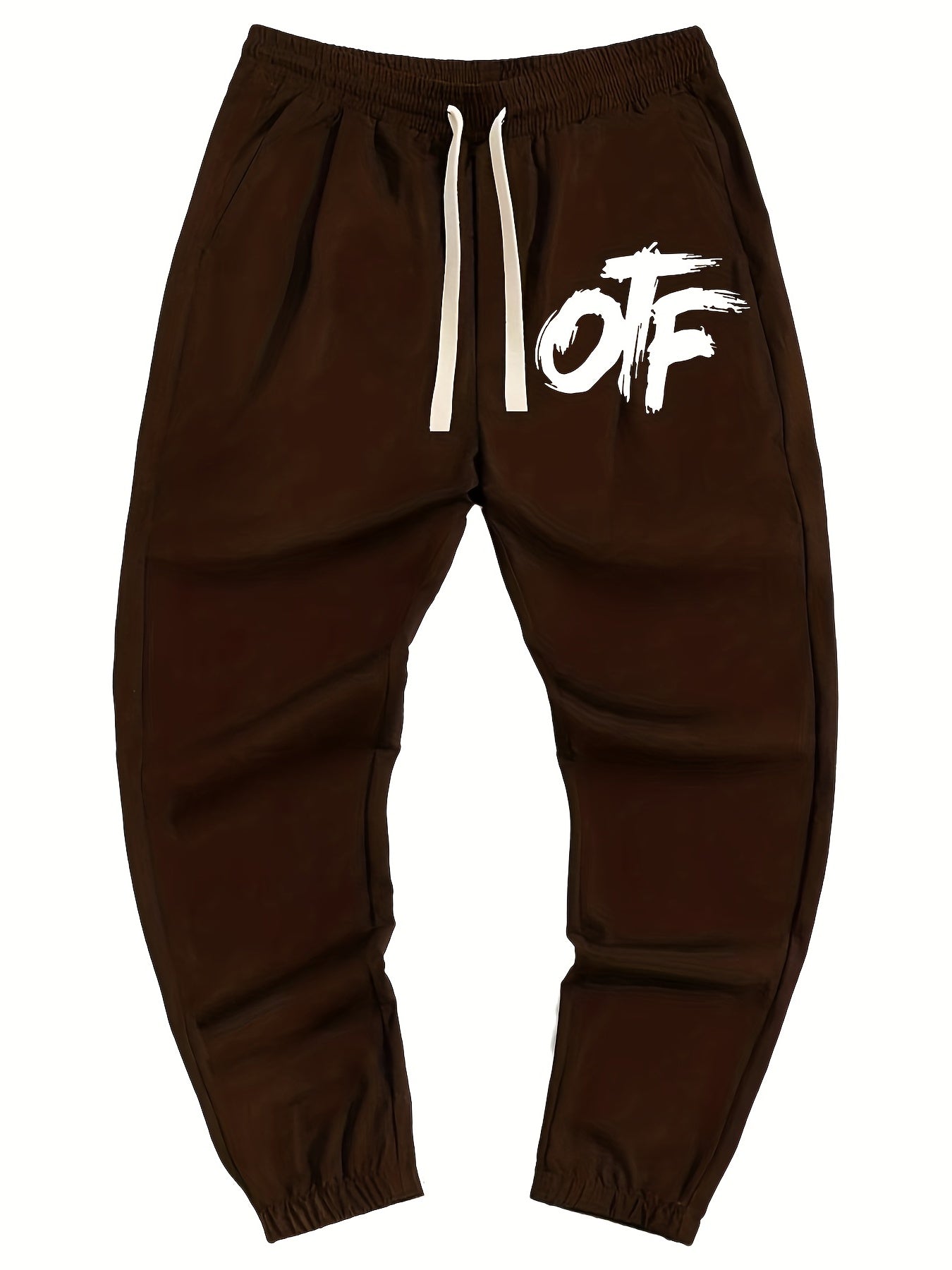 Men's Letter Print Joggers Casual Loose Fit Pants