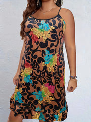 Floral Print Stretch Cami Sleep Dress