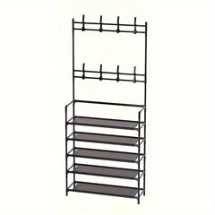 Floor Coat Rack Shoes Rack Multifunctional Storage Coat Garment Rack