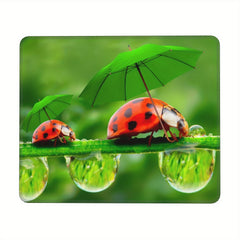 Ladybug Rectangular Mouse Pad 20x24cm for Home Office Games