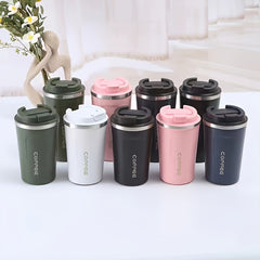 380ml Travel Coffee Mug Stainless Steel Vacuum Water Cup Portable Outdoor Sports