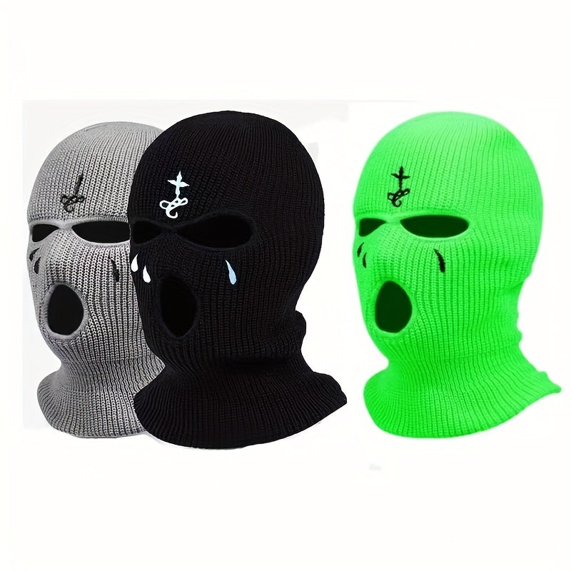 Men's Personality Cycling Hat Three Hole Hat