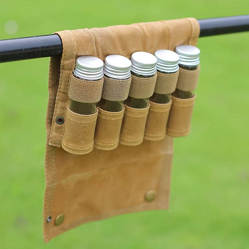 Portable Seasoning Bottle Storage Bag for Outdoor Camping