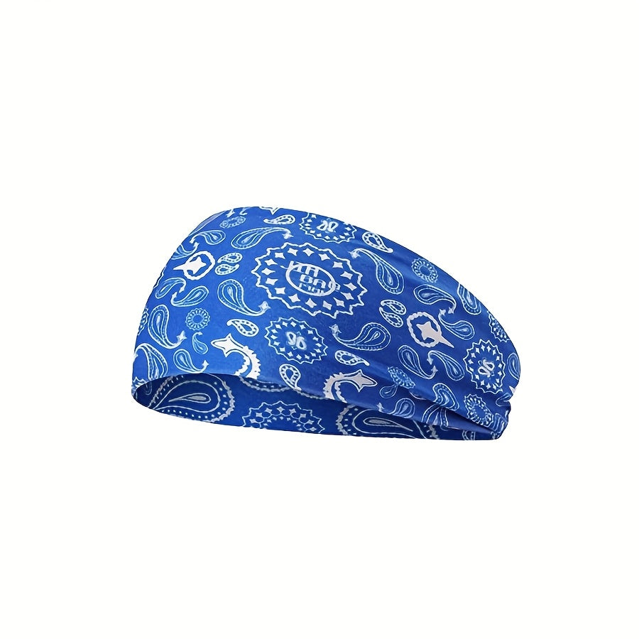 Paisley Pattern Sports Headband Quick Dry Breathable Sweat Wicking