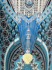 Plus Size Boho Dress Women's Plus Allover Print V-Neck Loose Fit Dress
