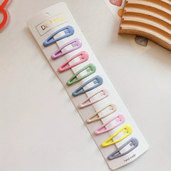 10pcs Cartoon Candy Sweet Heart Star Hair Clips for Girls