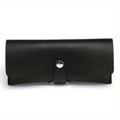 Snap Button Eyeglasses Bag PU Leather Glasses Sunglasses Pouch