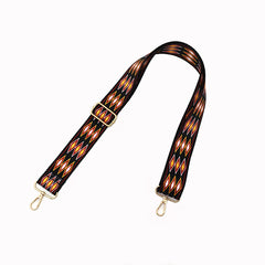 Vintage Geometric Pattern Wide Bag Strap Replacement Shoulder Bag Strap