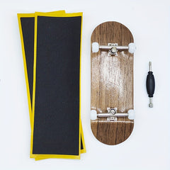 34MM Maple Wood Finger Board Skateboard Set