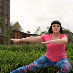 Tropical Print High Rise Sports Leggings