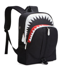 Luminous Backpack Boys Shark Backpack Waterproof USB Charging Port