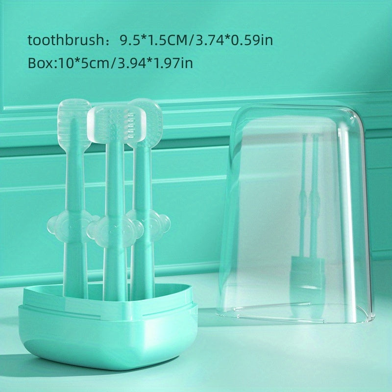 3pcs Baby Care Kit for Oral Cleaning 0-2 Years Olds