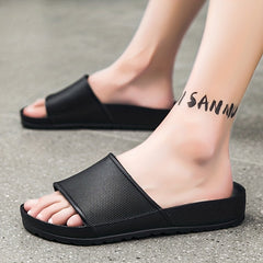 Men's Non Slip Slides Open Toe Shoes for Indoor Outdoor Beach Shower