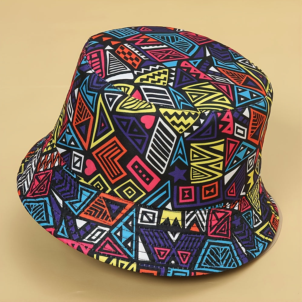 Classic Graffiti Windproof Couple Bucket Hat
