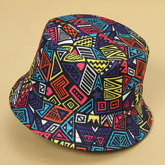 Classic Graffiti Windproof Couple Bucket Hat