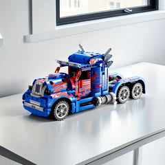Die Cast Truck Building Blocks Toy Model with Fire Truck & Airplane Detail